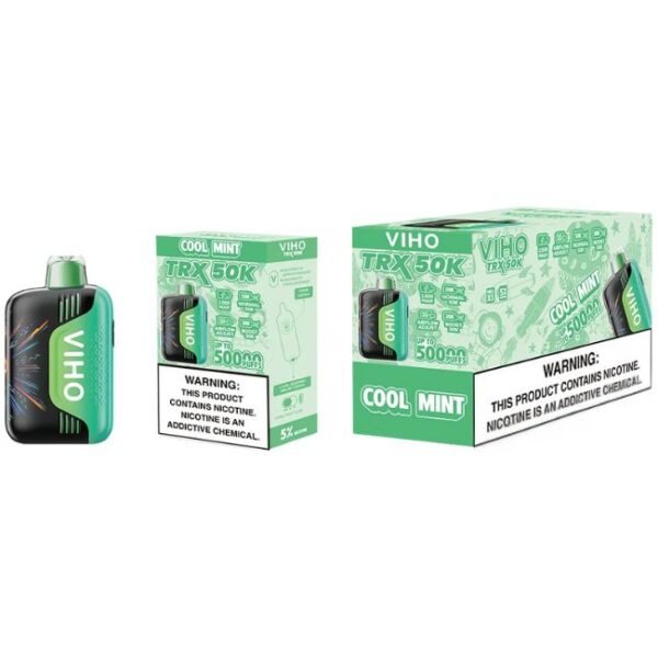 VIHO TRX 5% DISPOSABLE (100ML) BOOST. MODE - 30K & NORM. MODE - 50K PUFFS 5CT/ BOX
