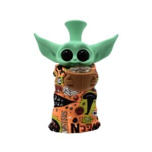 6''SILICONE ALIEN DESIGN WATER PIPE