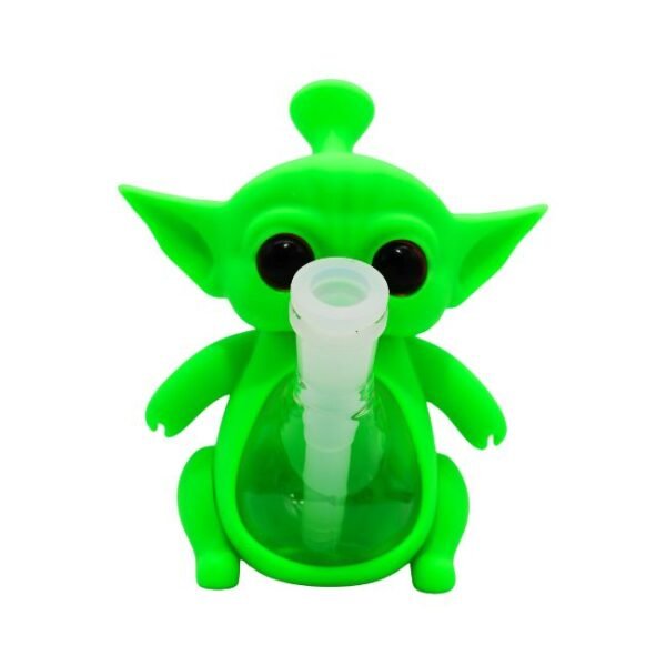 6''SILICONE ALIEN DESIGN WATER PIPE