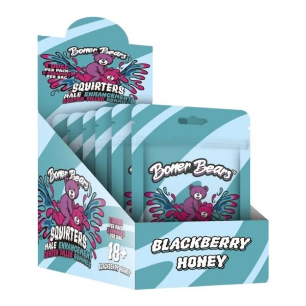 BONER BEARS SQUIRTERS ENHANCEMENT CENTER FILLED GUMMIES 2CT 12PK/ BOX
