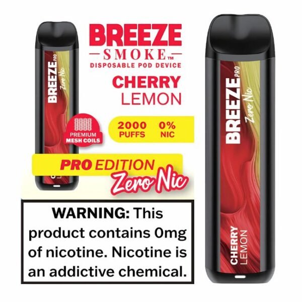BREEZE PRO EDITION 0% DISPO (60ML) 2K PUFFS 10CT/ BOX