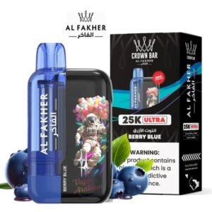 CROWN BAR BY AL FAKHER ULTRA 5% DISPOSABLE (110ML) 25K PUFFS 5CT/ BOX MADE IN UAE