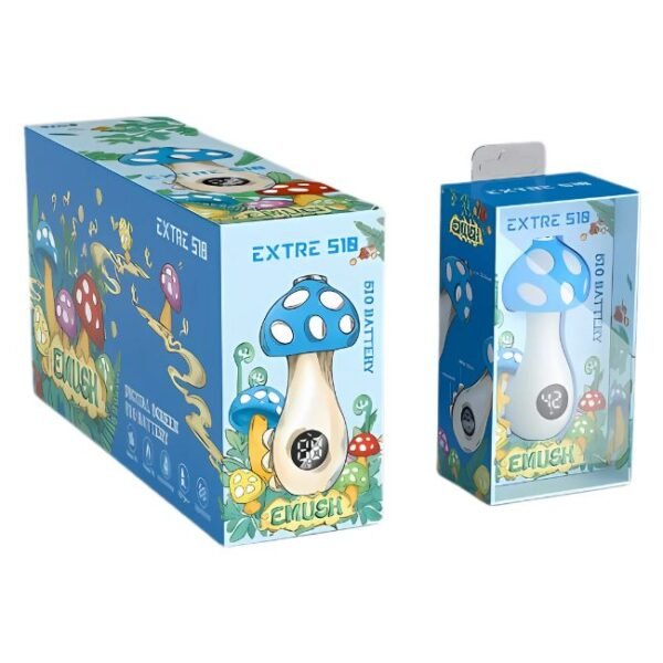 EXTRE EMUSH DIGITAL SCREEN 510 THREAD VAPE BATTERY 5CT/ BOX