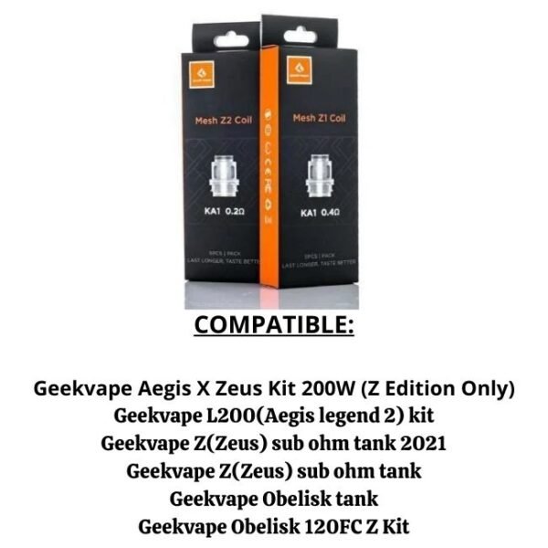 GEEKVAPE KA1(ZEUS Z SERIES) MESH COIL 5PCS/BOX