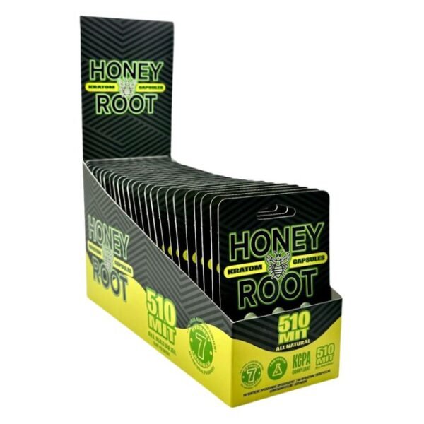 HONEYROOT WELLNESS 7 HYDROXY KRATOM 510MIT CAPSULE 3CT/25PK