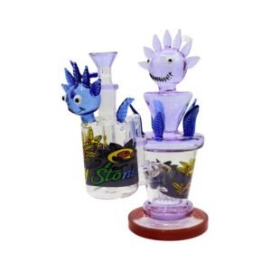 GLASS 8" BABY STONER FANCY DESIGN WATER PIPE