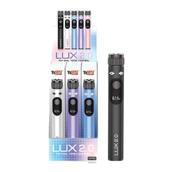 YOCAN LUX 2.0 CART VAPE BATTERY 15CT/ DISPLAY