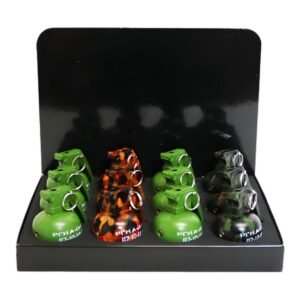 TECHNO GRENADE SOFT FLAME WITH SOUND TORCH LIGHTER 12CT/ DISPLAY