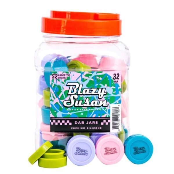 BLAZY SUSAN DAB JARS 45MM ASSORTED COLOR 24CT JAR