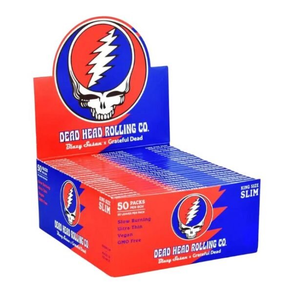 BLAZY SUSAN X GRATEFUL DEAD KING SIZE SLIM ROLLING PAPERS 50CT/ BOX