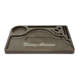 BLAZY SUSAN HEMP PLASTIC ROLLING TRAY
