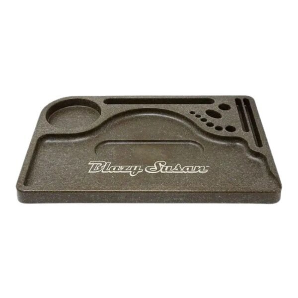 BLAZY SUSAN HEMP PLASTIC ROLLING TRAY