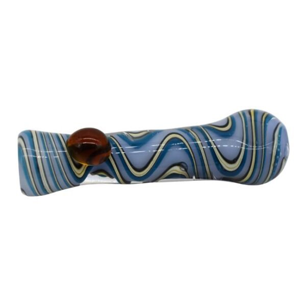 4" DOTED DESIGN COLOR FULL CHILLUM