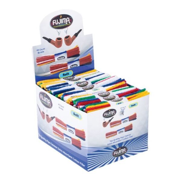 FUJIMA EXTRA  ABSORBENT COTTON FILLER PIPE CLEANER 40CT-BUNDLE 48CT/ DISPLAY