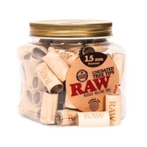 RAW UNCOATED TREE TIPS (15MM X 30MM) DIAMETER 65CT JAR