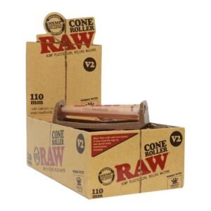 RAW V2 (110MM) CONE ROLLER MACHINE WORKS WITH KING SIZE SLIM & WIDE 12CT/ BOX