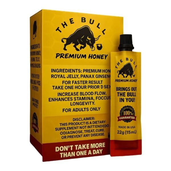 THE BULL PREMIUM MALE ENHANCEMENT HONEY TUBE 12CT/ BOX