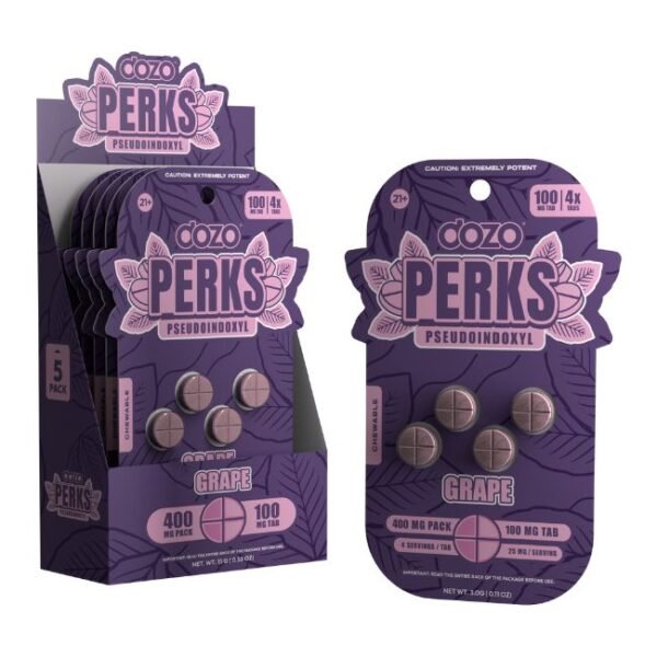 DOZO PERKS PSEUDOINDOXYL 100MG PER TABLET 4CT/5PK