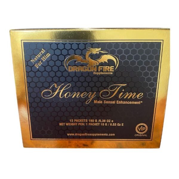 DRAGON FIRE MALE SEXUAL ENHANCEMENT HONEY FOR MEN (180GM) 12 SACHETS PER BOX