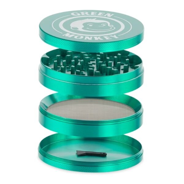 GREEN MONKEY 4 PART CAPUCHIN ZINC GRINDER 100MM
