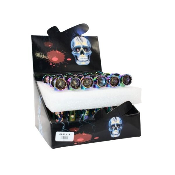 5.5'' RAINBOW COLOR METAL PIPE 24CT DISPLAY