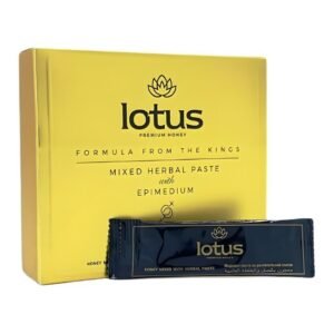 LOTUS PREMIUM HONEY FORMULA FROM THE KINGS MIXED HERBAL PASTE WITH EPIMEDIUM 12 SACHETS PER BOX