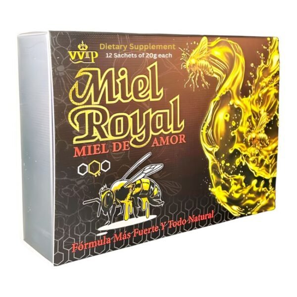 MIEL ROYAL VVIP SEXUAL ENHANCEMENT HONEY FOR MEN 12 SACHETS PER BOX