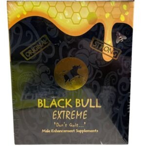 BLACK BULL EXTREME "DON'T QUIT' MALE ENHANCEMENT HONEY 12 SACHETS PER BOX
