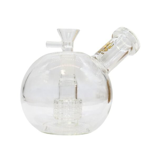 5'' CALIBEAR GLASS GLOW FANCY PERC WATER PIPE