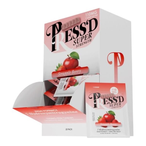 PRESSD 7-HYDROXYMITRAGYNINE SUPER STRENGHT 110MG PER TABLET 1CT/20PK