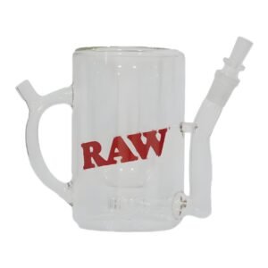 RAW WAKE UP AND BAKE UP SIP AND SMOKE GLASS MUG