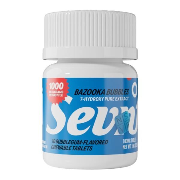 SEVN 7-HYDROXY PURE EXTRACT HIGH POTENCY 100MG PER TABLET 10CT JAR