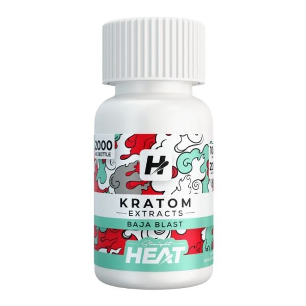 STRAIGHT HEAT KRATOM EXTRACTS 200MG PER TABLET 10CT/ JAR