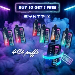 SYNTRIX GHOST IT BY POD JUICE 5% DISPOSABLE (90ML) 40K PUFFS 5CT/ BOX (BUY 10 GET 1)