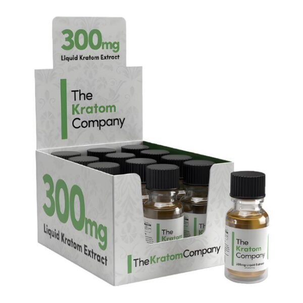 THE KRATOM COMPANY 300MG (1.2OZ) LIQUID EXTRACT SHOT 12CT/ BOX