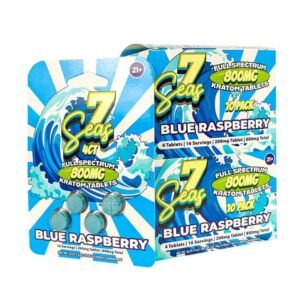 7SEAS  FULL SPECTRUM KRATOM 200MG PER TABLET 4CT/ 10PK BOX