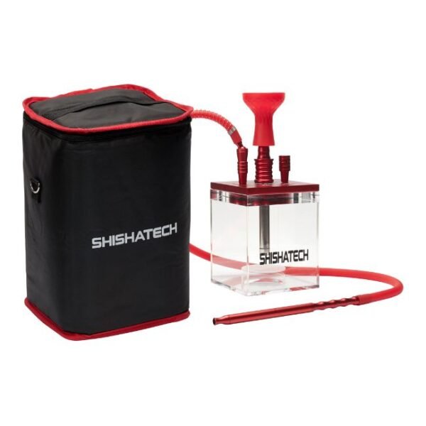 SHISHA TECH 15" THE BLOCK HOOKAH WITH TRAVEL BAG 1 HOSE ASSORTED COLOR