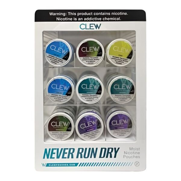 CLEW  NIC - 5 CANS / PACK "20 POUCHES PER CAN" 20CT DISPLAY