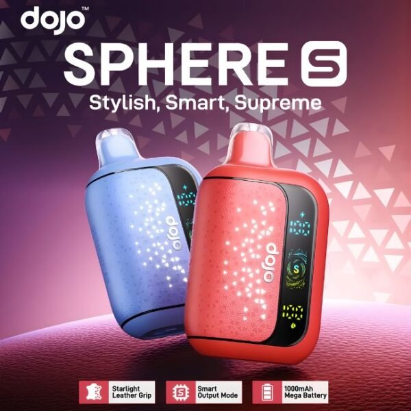 DOJO SPHERE S BY VAPORESSO 5% DISPOSABLE (100ML) 40K PUFFS 5CT/ BOX (TEXAS COMPLIANT)