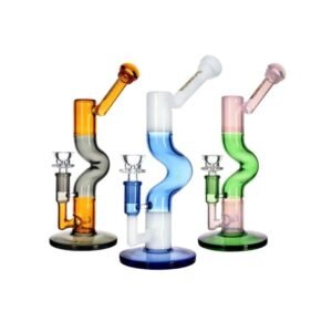 PHOENIXSTAR GLASS 10''WITH INLINE PERC COLOR TUBE WATER PIPE