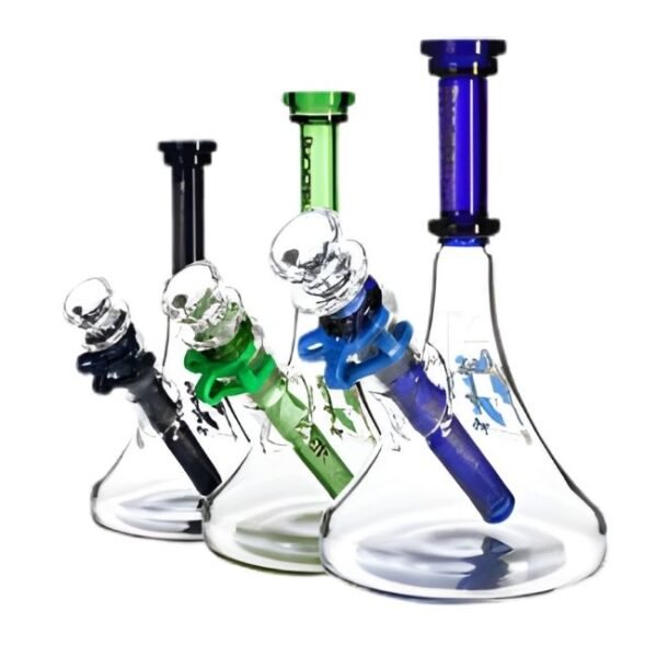 PHOENIXSTAR GLASS 8'' COLOR TUBE BEAKER WATER PIPE