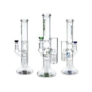 PHOENIXSTAR GLASS 14'' WITH DOUBLE ARMS PERCS WATER PIPE