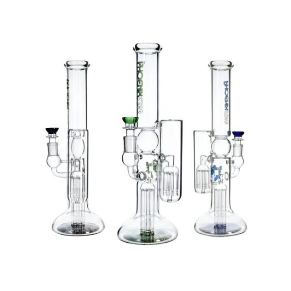 PHOENIXSTAR GLASS 14'' WITH DOUBLE ARMS PERCS WATER PIPE