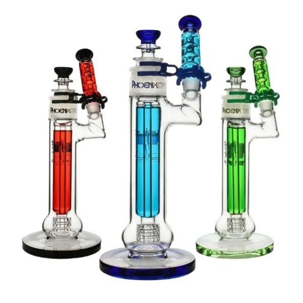 PHOENIXSTAR GLASS 12'' WITH MATRIX PERC GLYCERIN WATER PIPE