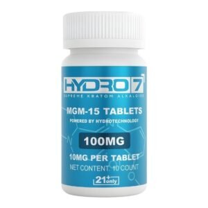 HYDRO 7 MGM-15 SUPREME KRATOM ALKALOID 10MG PER TABLET 10CT JAR