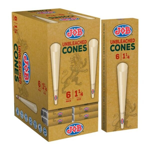JOB UNBLEACHED CONES 24/CT BOX