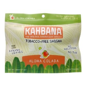 KAHBANA TOBACCO FREE SHISHA 200G MADE WITH BANANA LEAFS NO NICOTINE NO TAR