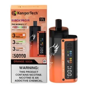 KANGER TECH SUBOX PRO FI DISPOSABLE (95ML) 50K PUFFS 5CT/ BOX (FIZZ+ICE+NIC)