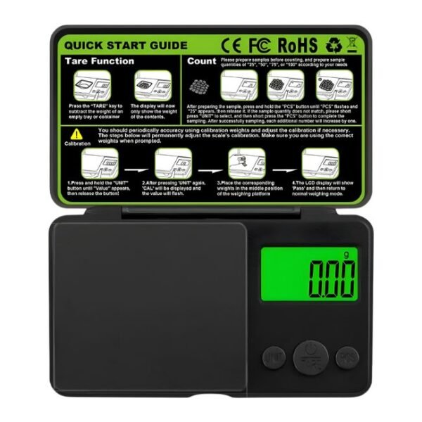 CX SERIES PROFESSIONAL DIGITAL POCKET SCALE (500G X 0.1G)