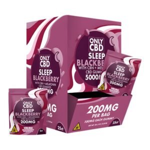 ONLY CBD 5000MG GUMMIES 2PK 25CT DISPLAY